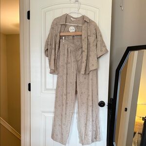NWT No Comment Eyelet Matching Set XL